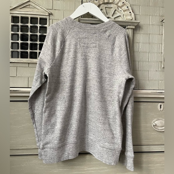 J. Crew Crewcuts Kids’ Grey Lightweight Nautical Sweatshirt with Anchor - Picture 9 of 9